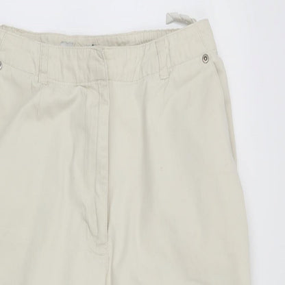 Womens UK Size 14 Emreco Regular Fit  Beige Trousers