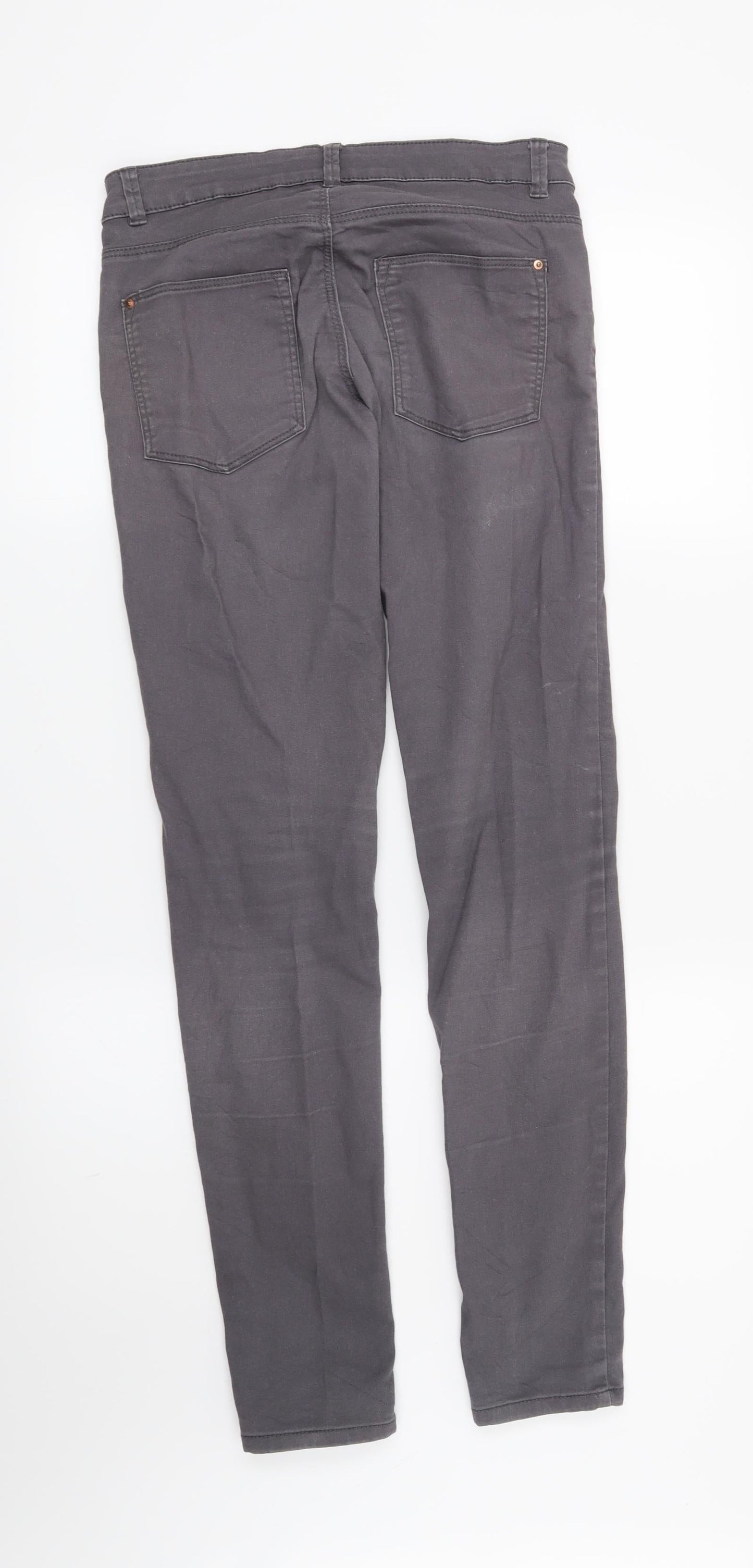 Womens UK Size 28 in H&M Regular Fit Skinny Grey Jeans