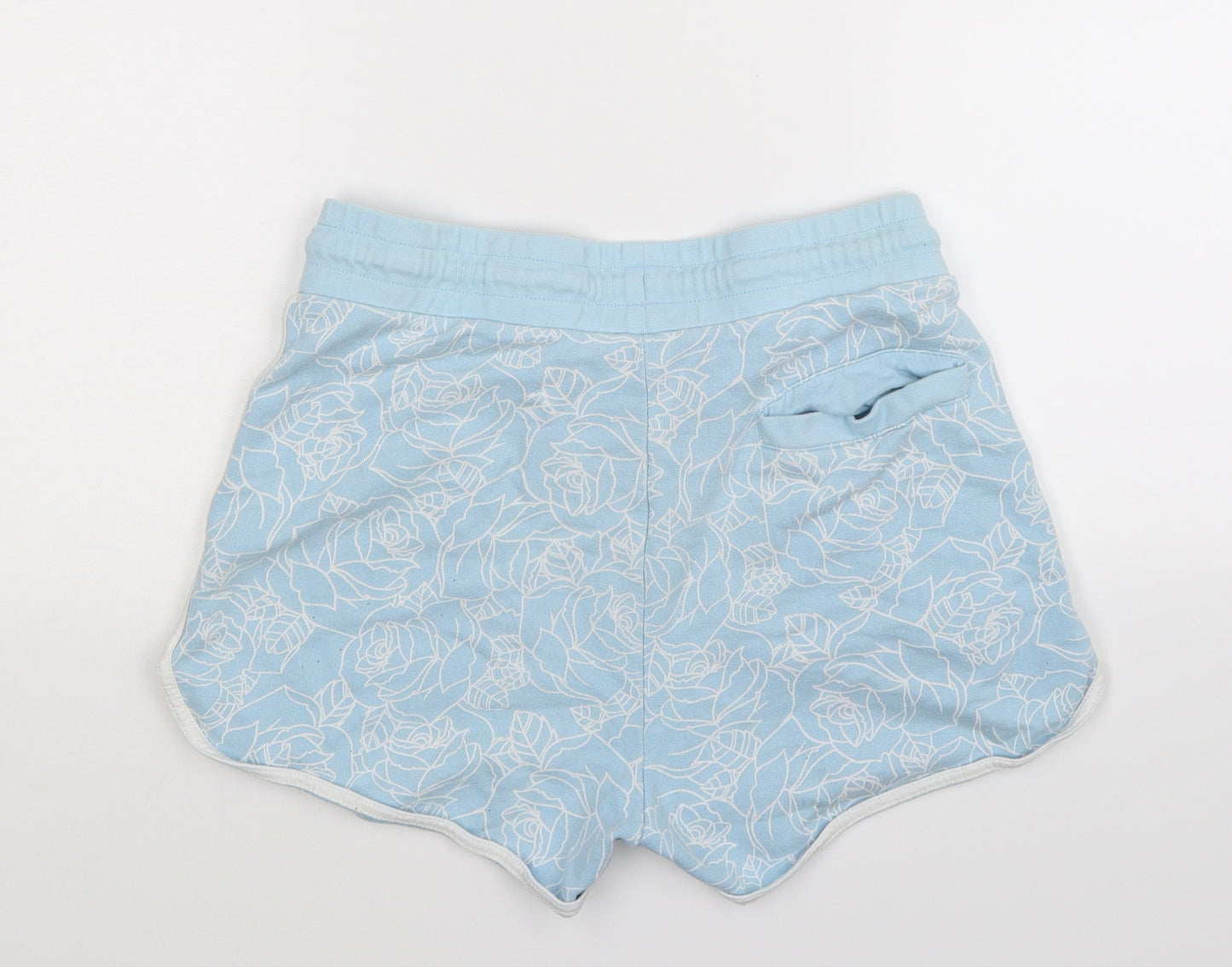 ASOS Womens Blue Floral  Hot Pants Shorts Size M