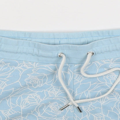 ASOS Womens Blue Floral  Hot Pants Shorts Size M