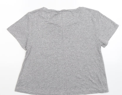 Womens UK Size M American Eagle Outfitters Grey Basic T-Shirt