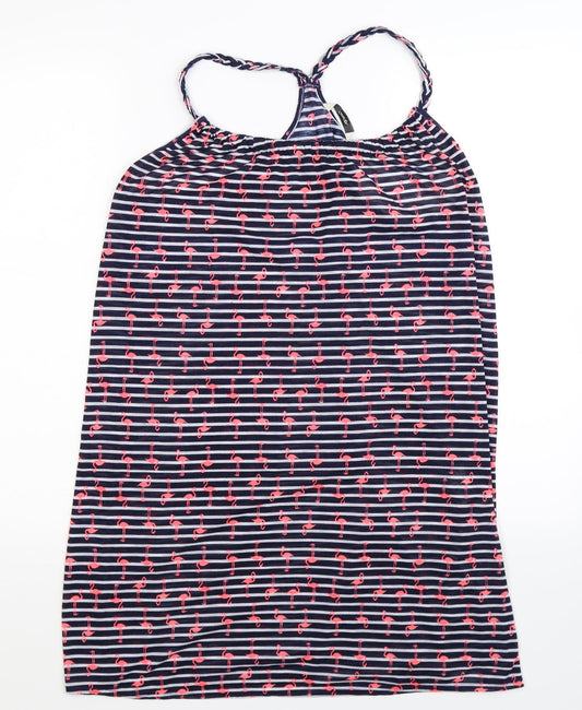 George Womens Blue Striped  Mini  Size M