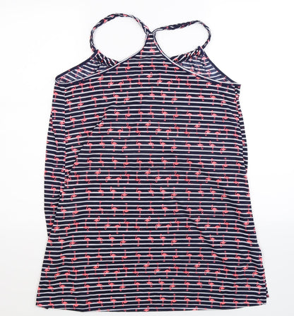 George Womens Blue Striped  Mini  Size M