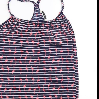 George Womens Blue Striped  Mini  Size M