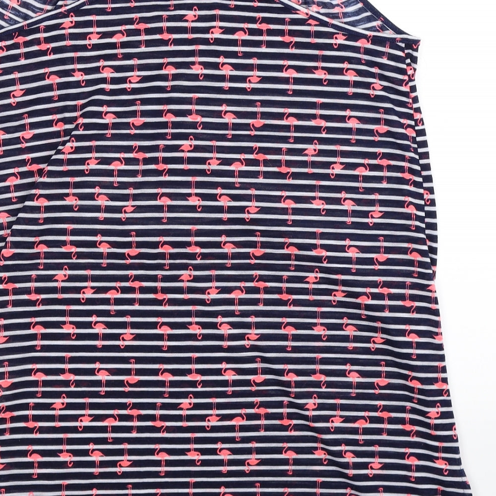 George Womens Blue Striped  Mini  Size M