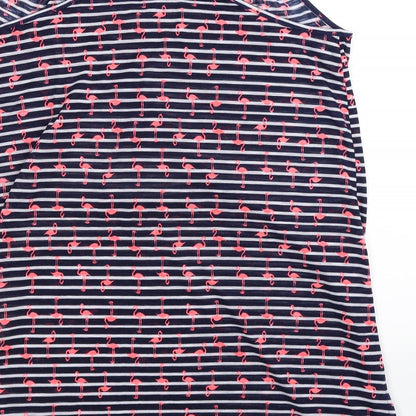 George Womens Blue Striped  Mini  Size M