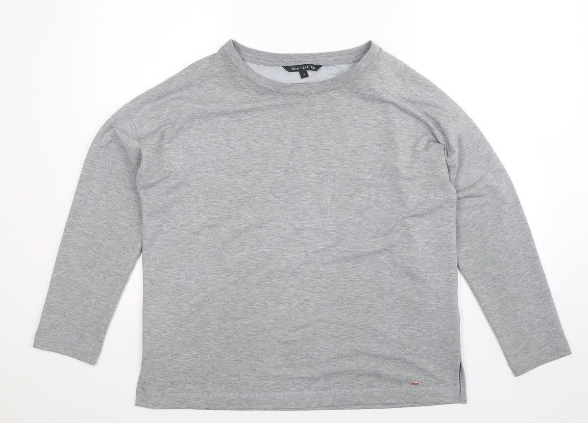 Womens Grey   Pullover Sweatshirt Size 12