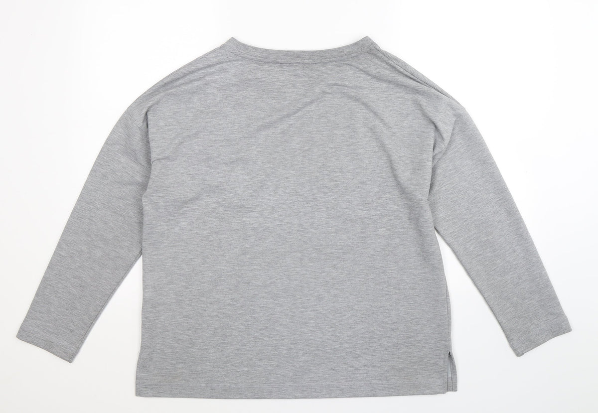 Womens Grey   Pullover Sweatshirt Size 12