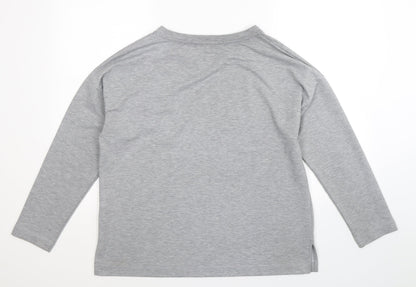 Womens Grey   Pullover Sweatshirt Size 12