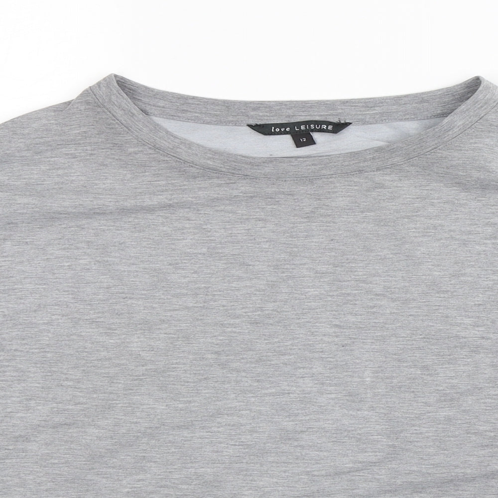 Womens Grey   Pullover Sweatshirt Size 12