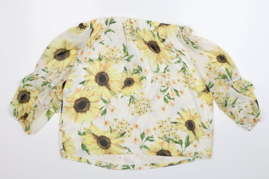 Womens UK Size 12 Bonmarché White Basic Blouse