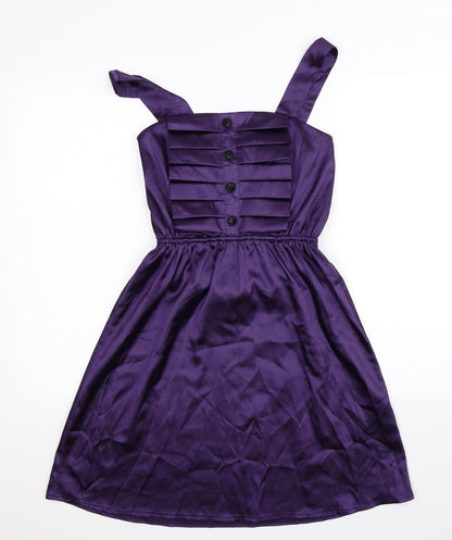 Topshop Womens Purple   Fit & Flare  Size 12