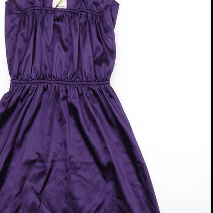 Topshop Womens Purple   Fit & Flare  Size 12