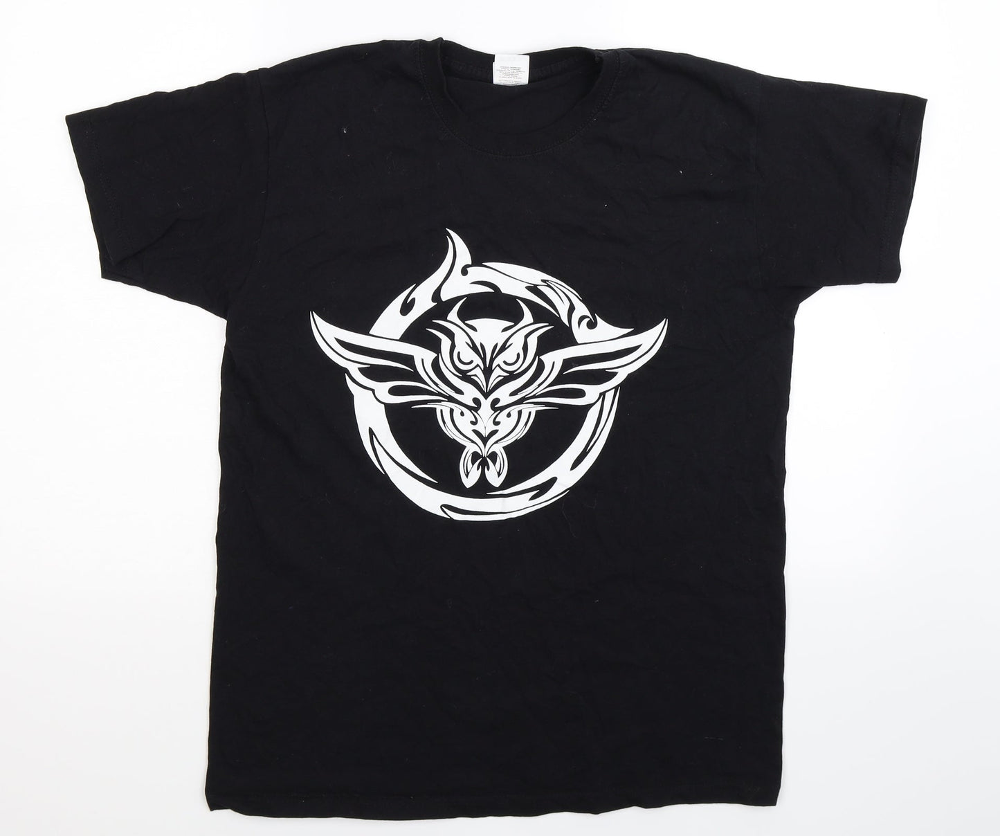 Mens UK Size M Fruit of the Loom Black  T-Shirt