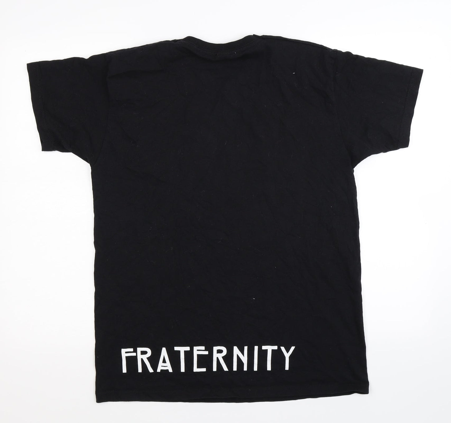 Mens UK Size M Fruit of the Loom Black  T-Shirt