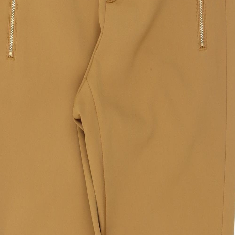 Womens UK Size 36 VERO MODA Regular Fit Capri Brown Trousers