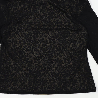 Womens UK Size 12 BHS Black Basic Blouse