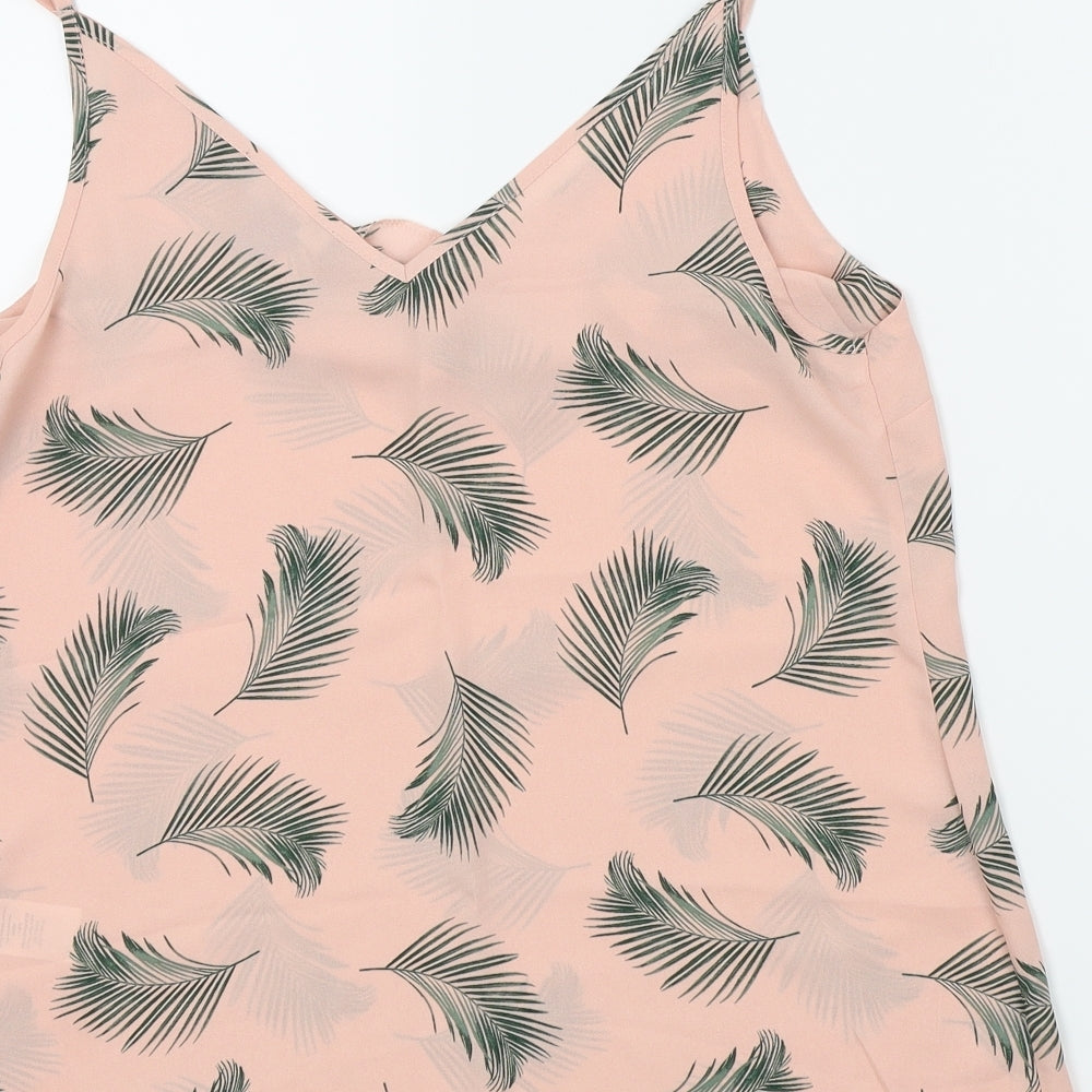 Primark Womens Pink Floral  Basic Blouse Size 10