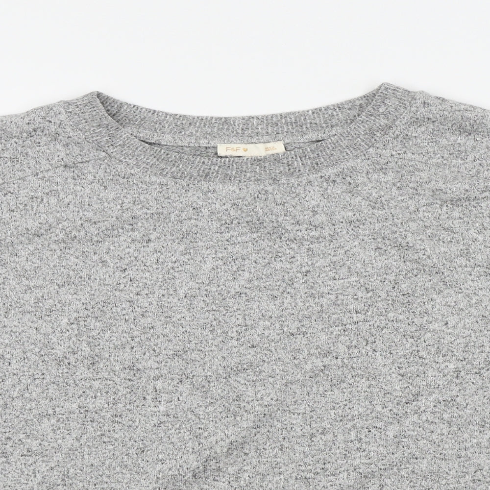 F&F Womens Grey   Pullover Jumper Size 8