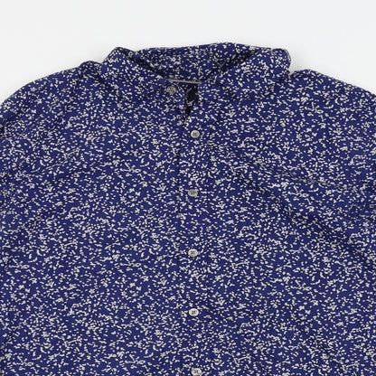 Mens UK Size M Gap Blue  Button-Up Long Sleeve Casual Shirt