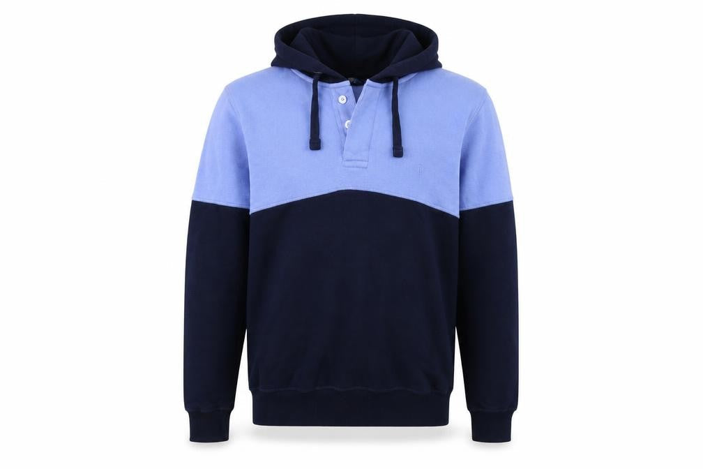Mens UK Size S Cotton Traders Blue Pullover Hoodie