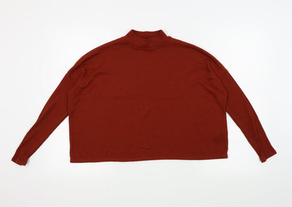 Womens UK Size S H&M Orange Basic T-Shirt