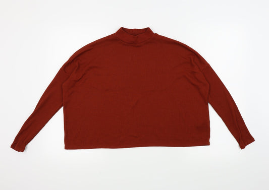 Womens UK Size S H&M Orange Basic T-Shirt