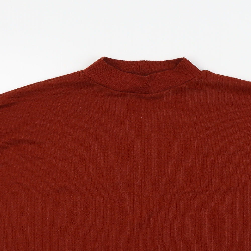 Womens UK Size S H&M Orange Basic T-Shirt