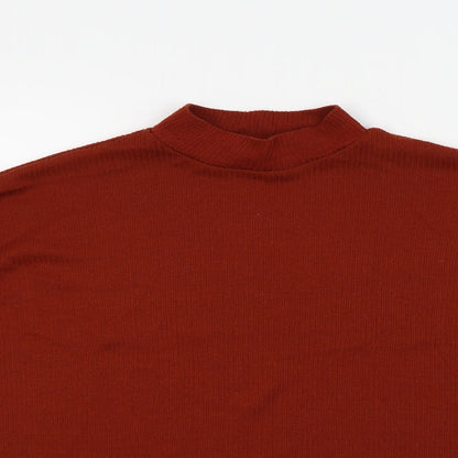 Womens UK Size S H&M Orange Basic T-Shirt