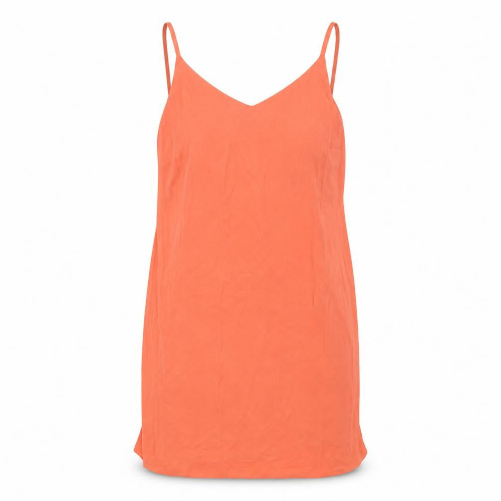 Womens UK Size 12 Atmosphere Orange Basic Tank