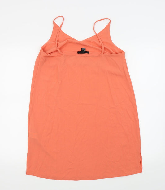 Womens UK Size 12 Atmosphere Orange Basic Tank