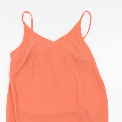 Womens UK Size 12 Atmosphere Orange Basic Tank