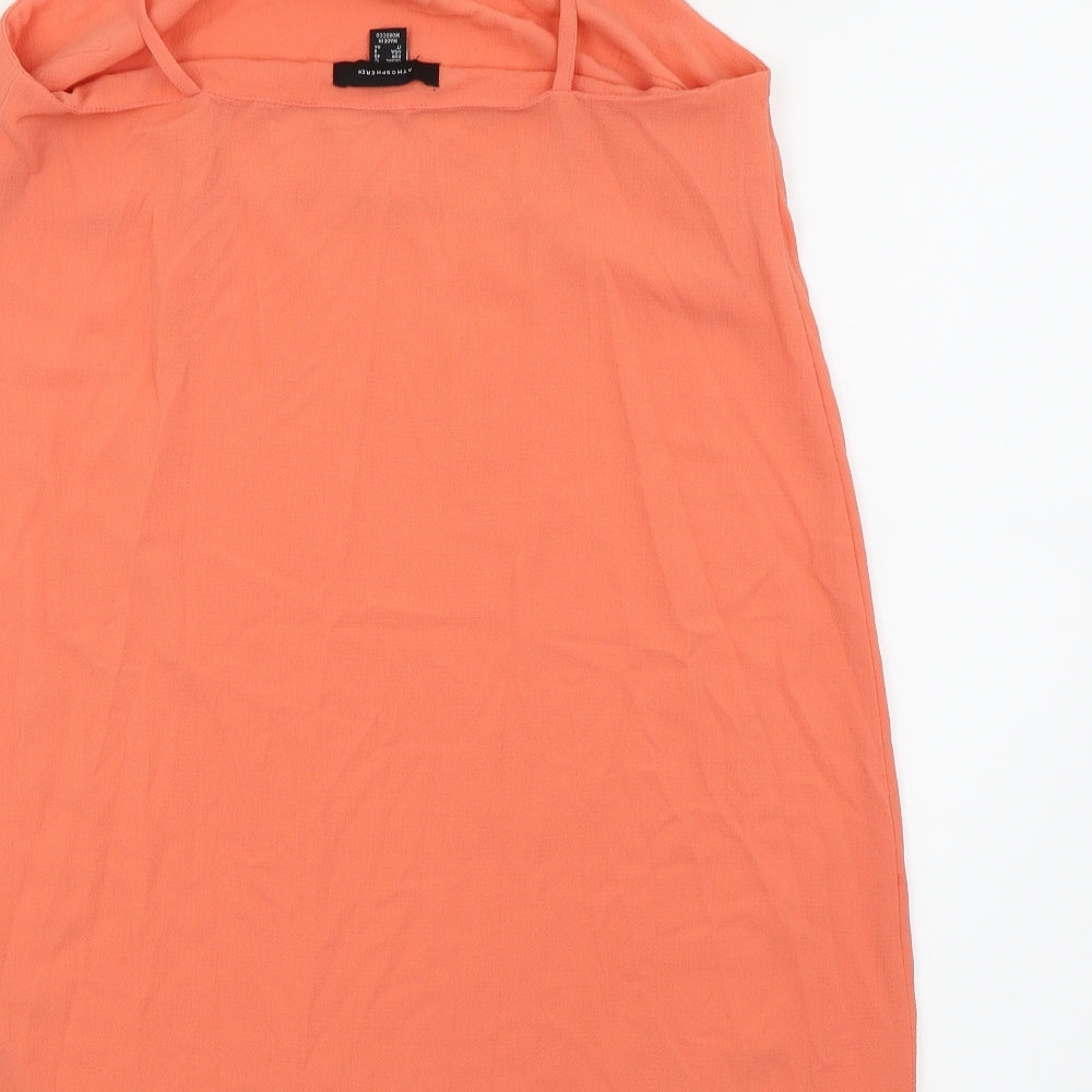 Womens UK Size 12 Atmosphere Orange Basic Tank