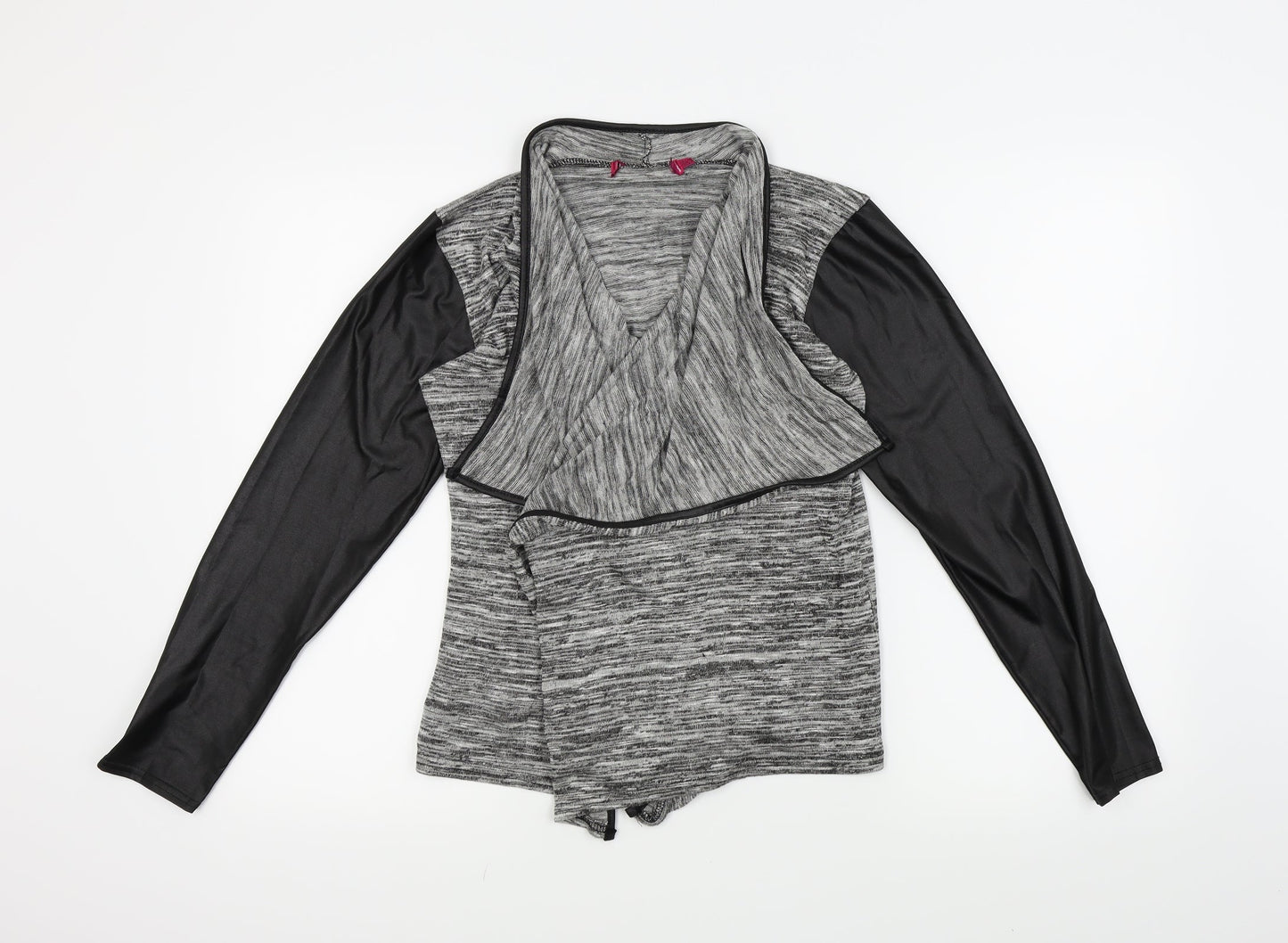 Boohoo Womens Grey   Cardigan Jumper Size 10  - Open front