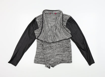 Boohoo Womens Grey   Cardigan Jumper Size 10  - Open front