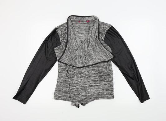Boohoo Womens Grey   Cardigan Jumper Size 10  - Open front