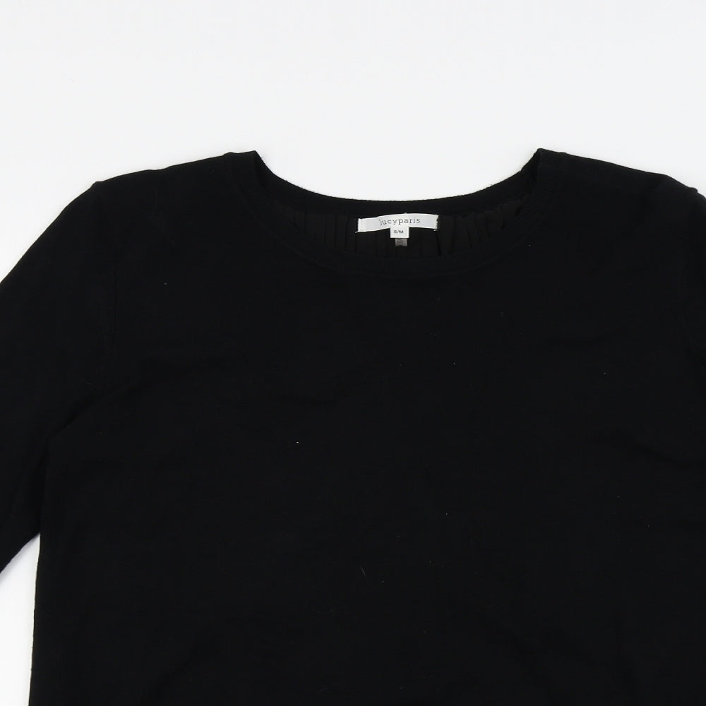Lucy Paris Womens Black   Pullover Jumper Size S