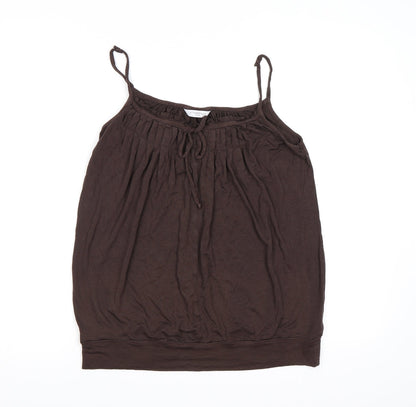 Womens UK Size 14 New Look Brown Camisole Tank