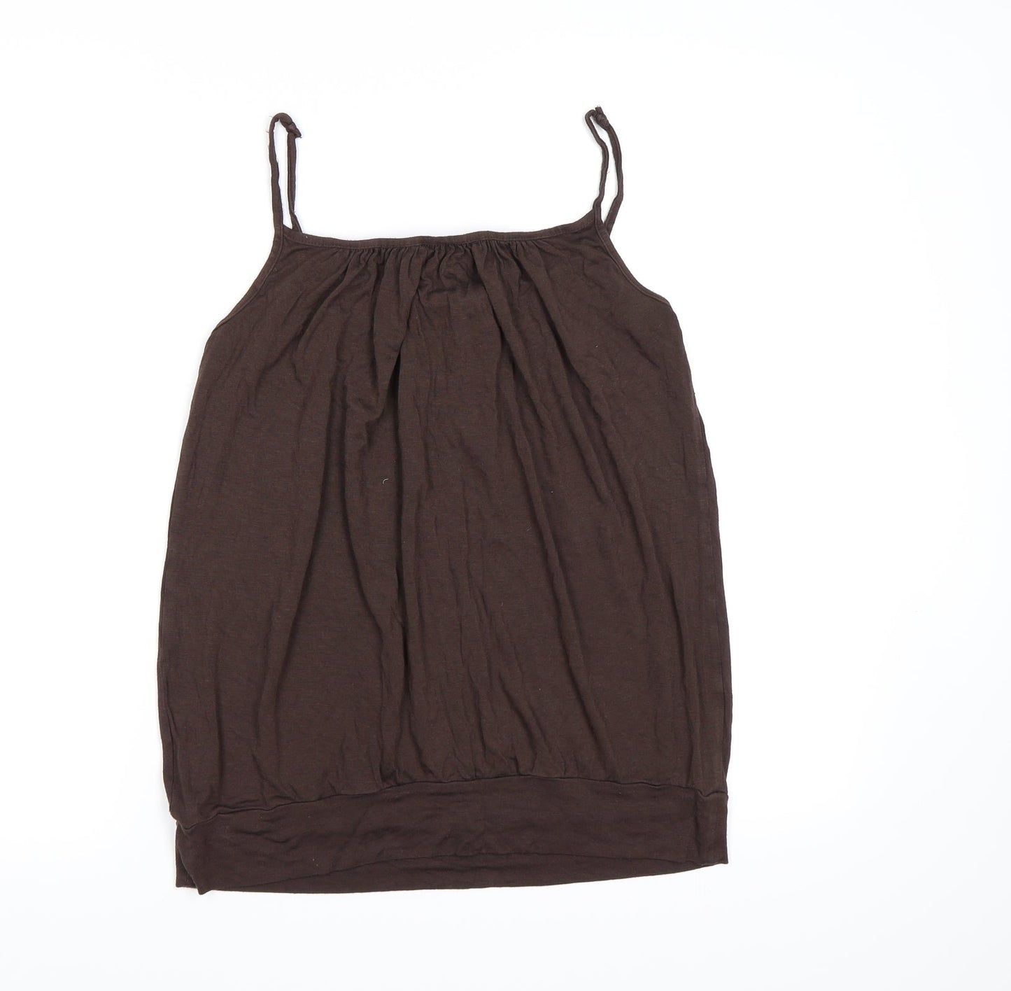 Womens UK Size 14 New Look Brown Camisole Tank