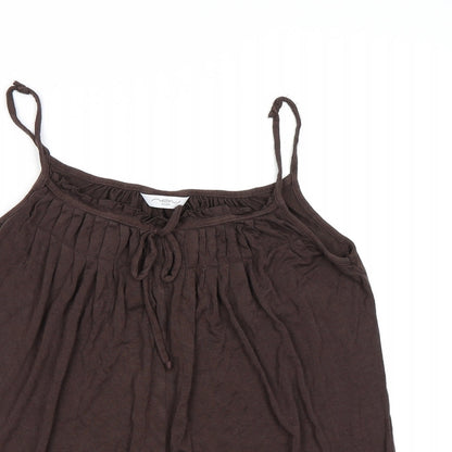 Womens UK Size 14 New Look Brown Camisole Tank