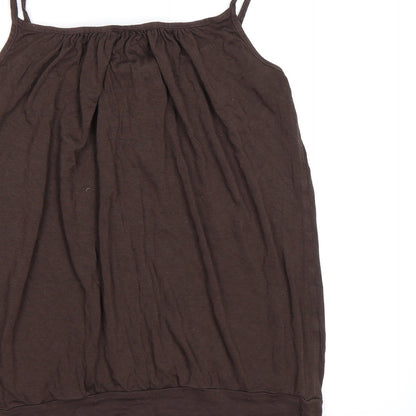 Womens UK Size 14 New Look Brown Camisole Tank