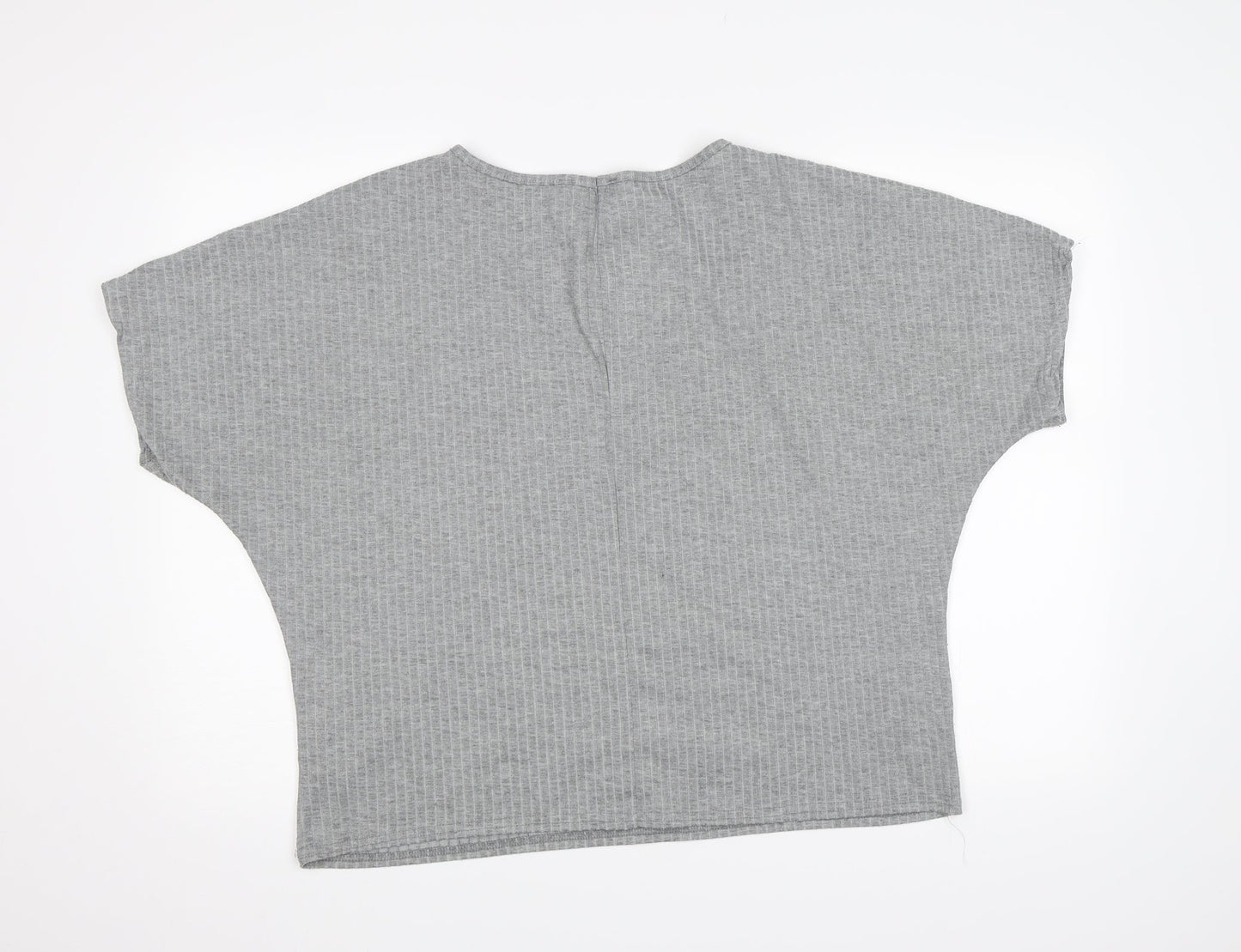 Womens UK Size 12 Missguided Grey Basic T-Shirt
