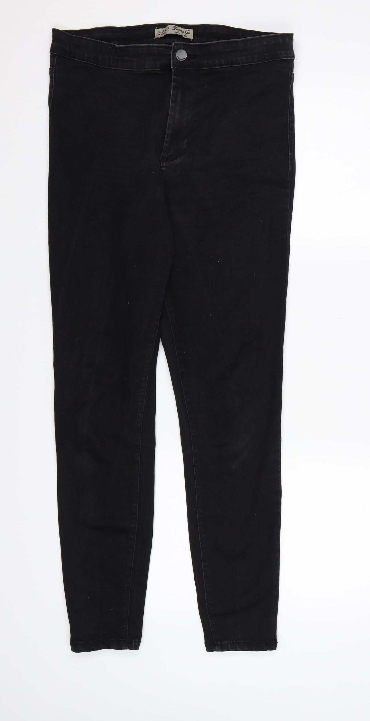 Denim CO. Womens Black  Denim Jegging Jeans Size 14 L27 in