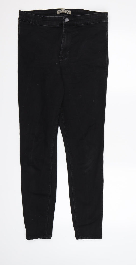 Denim CO. Womens Black  Denim Jegging Jeans Size 14 L27 in