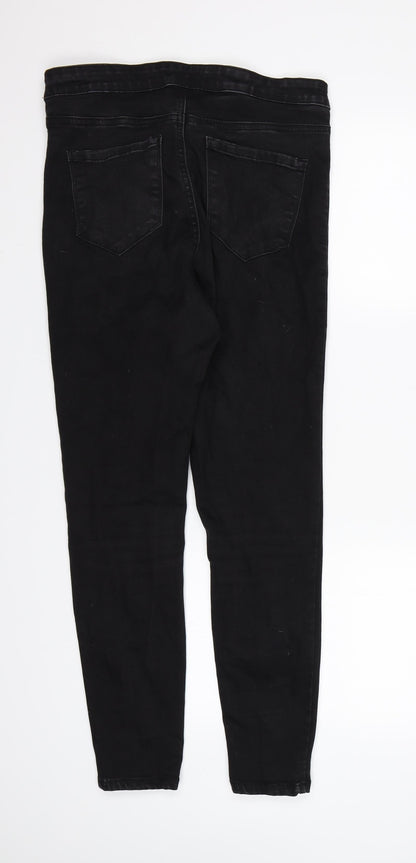 Denim CO. Womens Black  Denim Jegging Jeans Size 14 L27 in