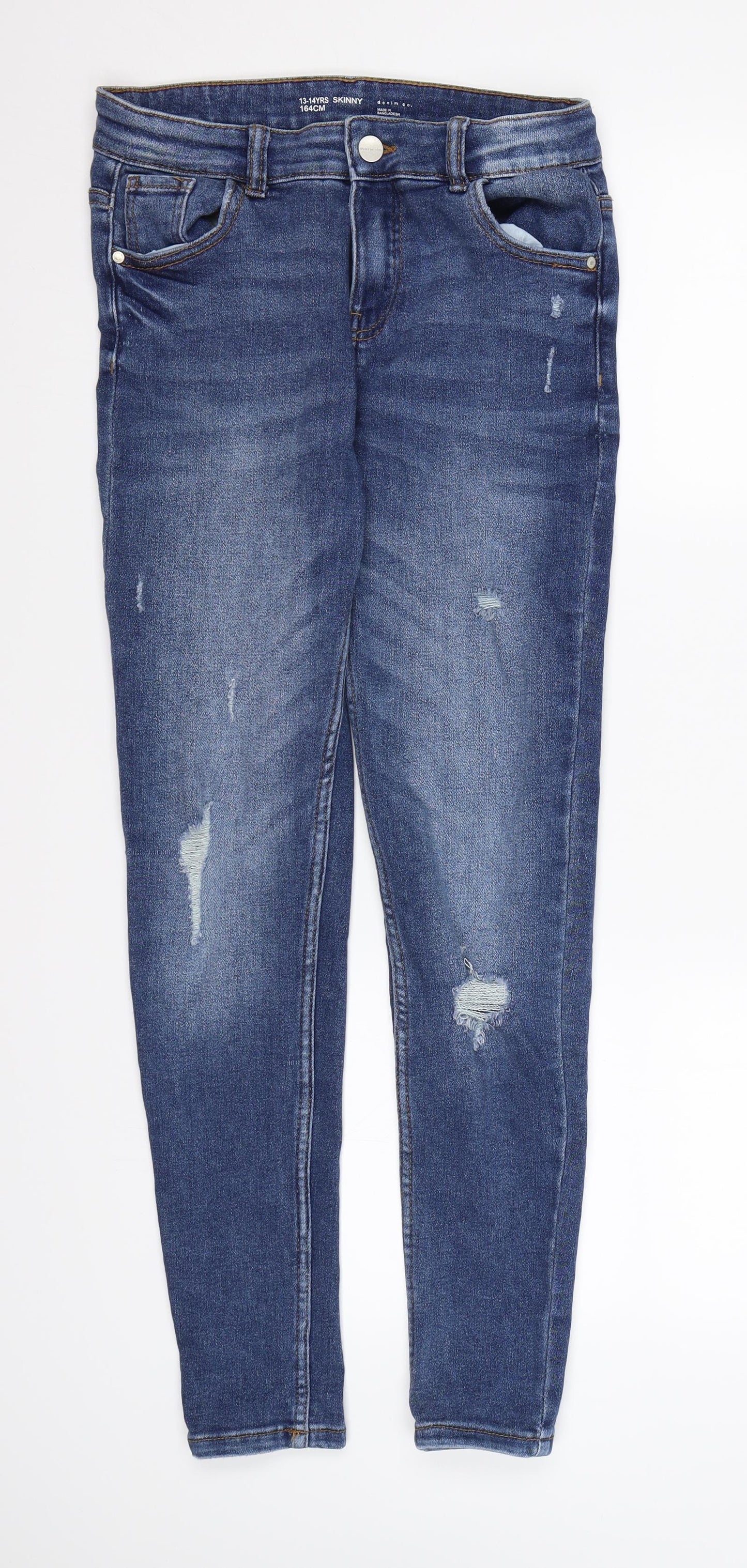 Denim CO. Girls Blue  Denim Skinny Jeans Size 13 Years