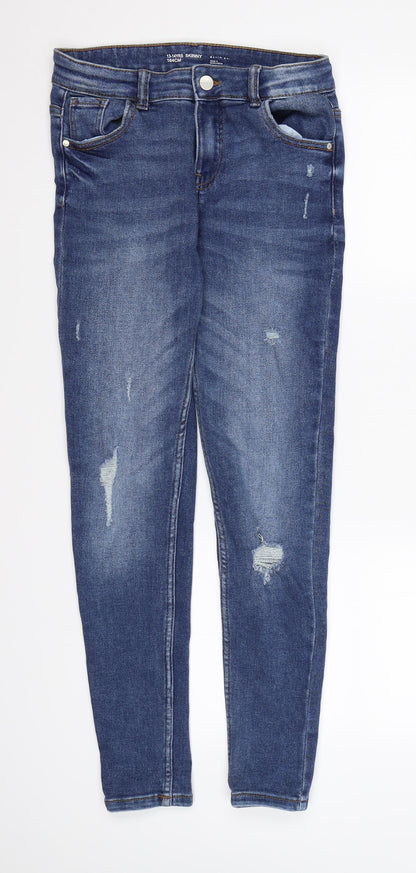 Denim CO. Girls Blue  Denim Skinny Jeans Size 13 Years