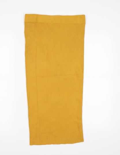 Hera London Womens Yellow   A-Line Skirt Size L