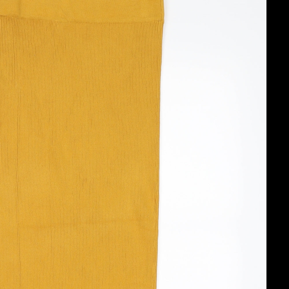 Hera London Womens Yellow   A-Line Skirt Size L