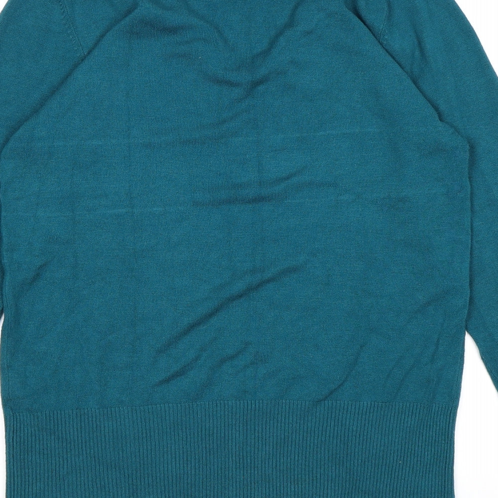 BHS Womens Blue  Knit Pullover Jumper Size 10